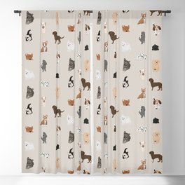 dogs Blackout Curtain