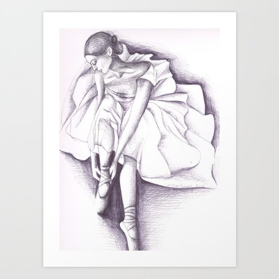 Ballet dancer Art Print