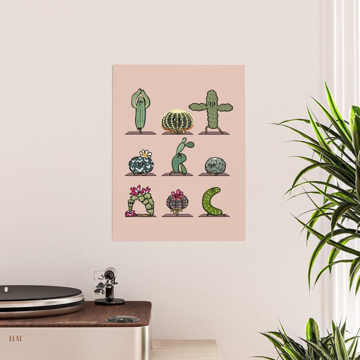 Cactus Yoga - Yoga - Sticker