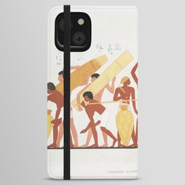 Egyptian Transport of Utensils and Provisions iPhone Wallet Case