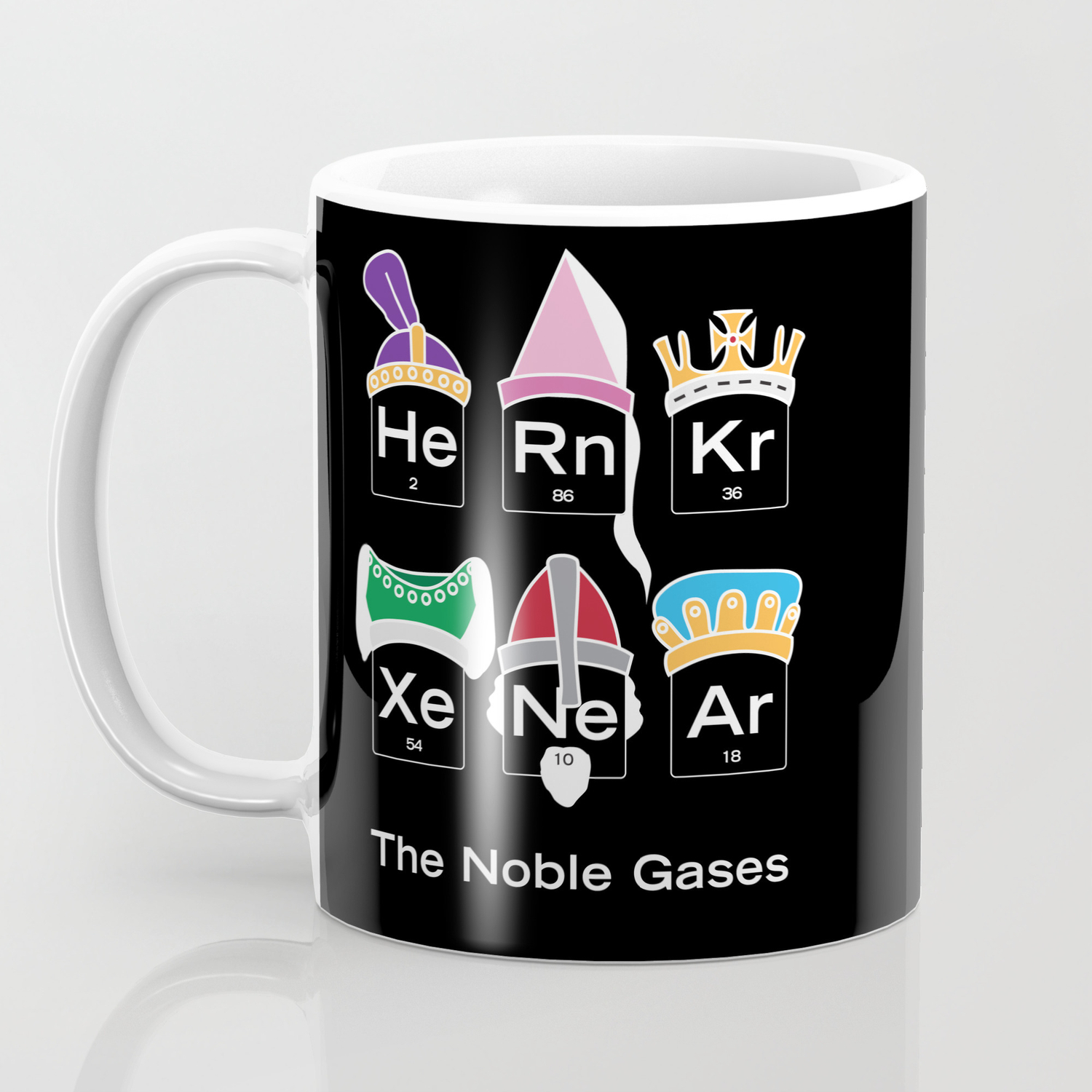 The Noble Gases Funny Nerdy Periodic Table Coffee Mug