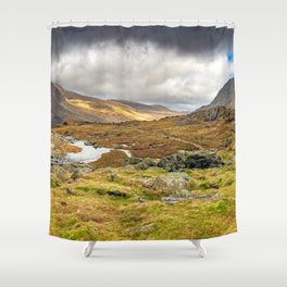 Cwm Idwal Snowdonia Wales Shower Curtain