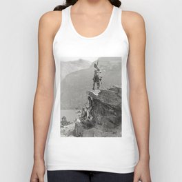 Native American Photo, American Indian, Indigenous Americans, Blackfoot, The Eagle Ro land Reed, Black White Photograph, 1910 Tank Top