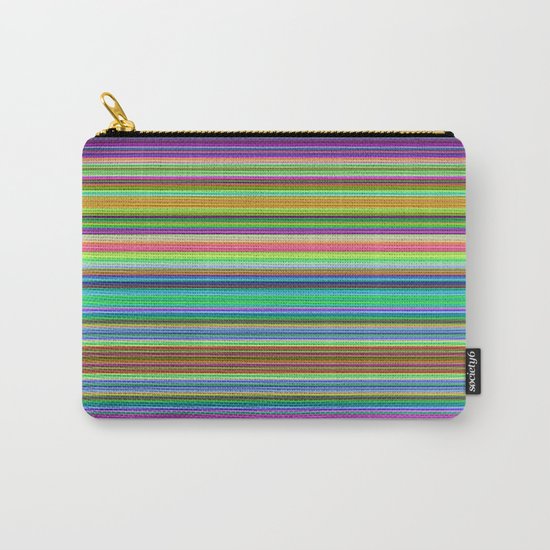 Summer Stripes – Clock 2 - Living Hell Carry-All Pouch