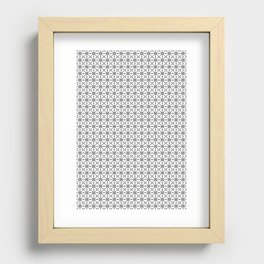 Grey Abstract Pattern 001 Recessed Framed Print