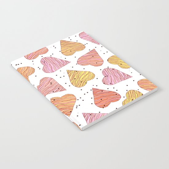 Love, hearts, cookies! Notebook