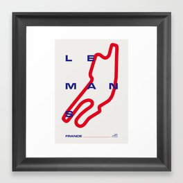 Circuit of Le Mans Framed Art Print