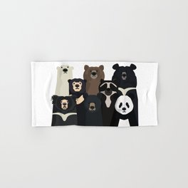 Black Bear Hand Bath Towels Society6