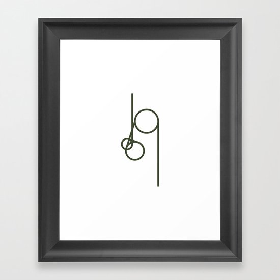 #279 Hoist – Geometry Daily Framed Art Print