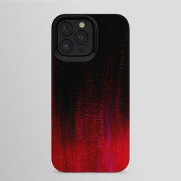 Red and Black Abstract iPhone Case