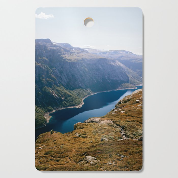 Trolltunga hiking trail | Norway | Travel photography | Color Art Print Art Print Cutting Board