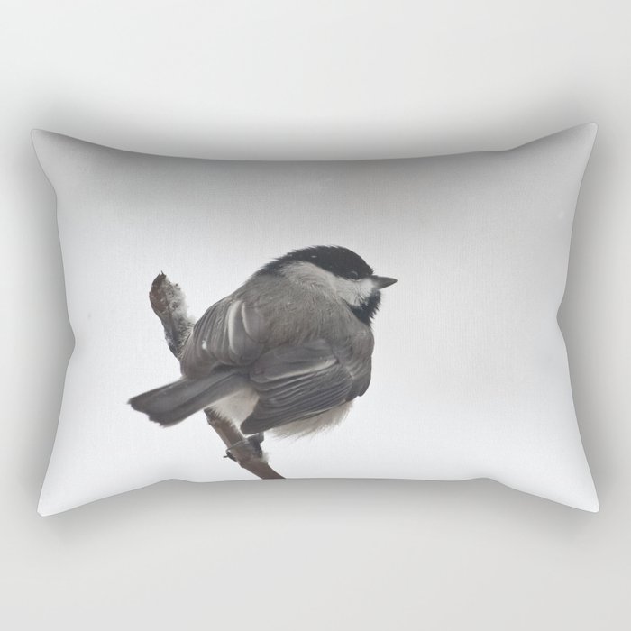 The Bravest Little Chickadee Rectangular Pillow