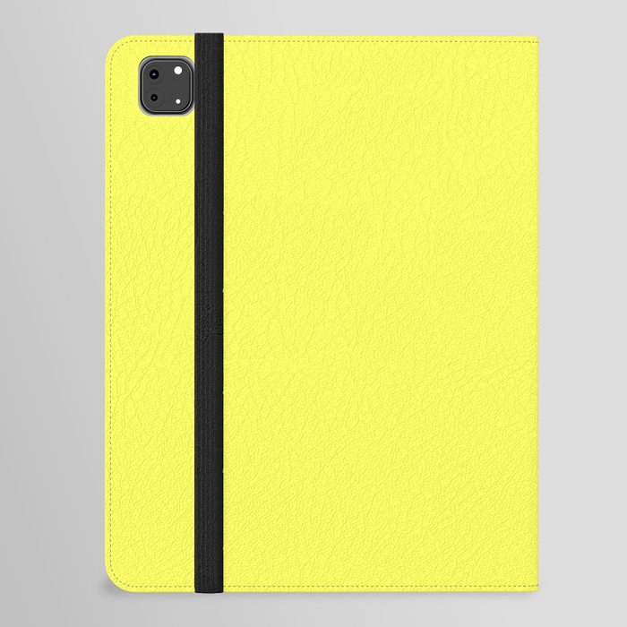 Monochrome yellow 255-255-85 iPad Folio Case