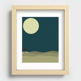 Oasis Dune at night Recessed Framed Print