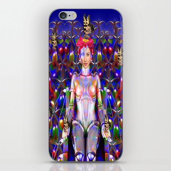 Robot Butterfly iPhone & iPod Skin