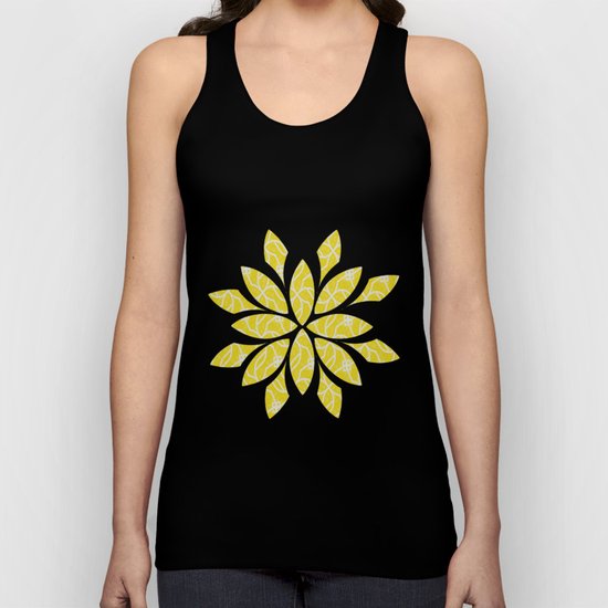 Lemon Meringue Pattern Unisex Tank Top