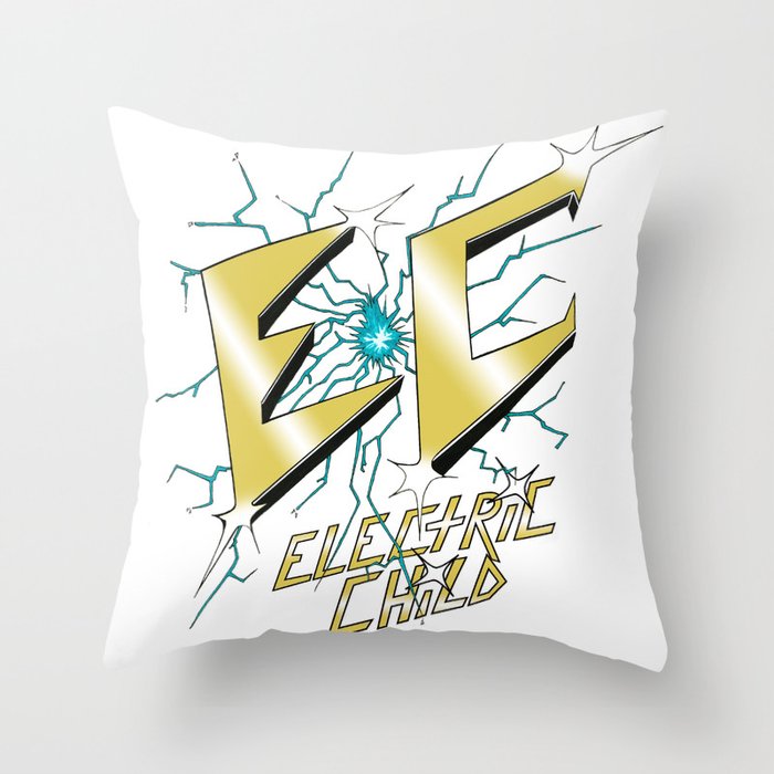 Electric Child Logo Throw Pillow