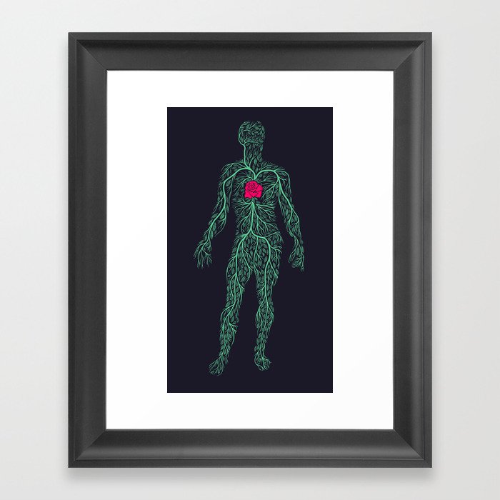 Spring Heart Framed Art Print