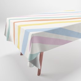 Wavy Diagonal Stripes Tablecloth