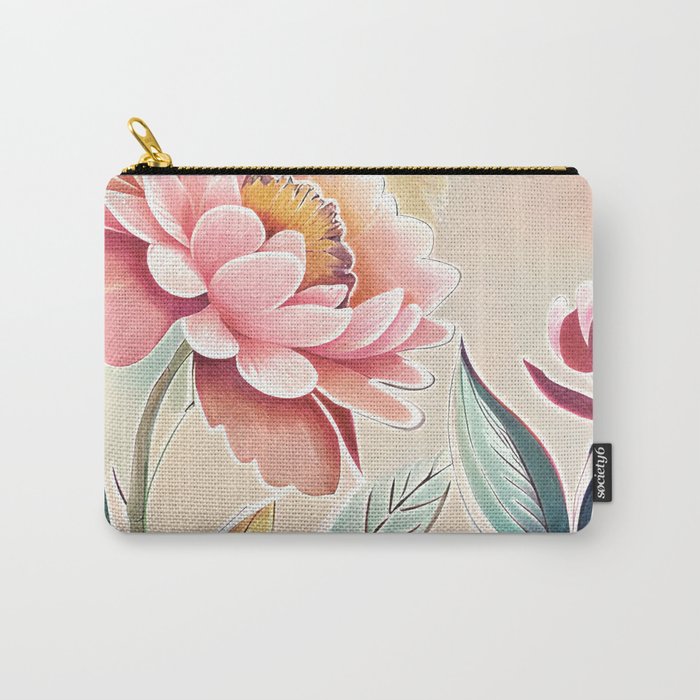 Flowers at sunset Carry-All Pouch