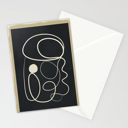 Abstract Line 26 Stationery Card