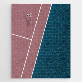 Tennis Player | Aerial Illustration Jigsaw Puzzle