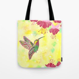 Humming Bird Tropical  Tote Bag