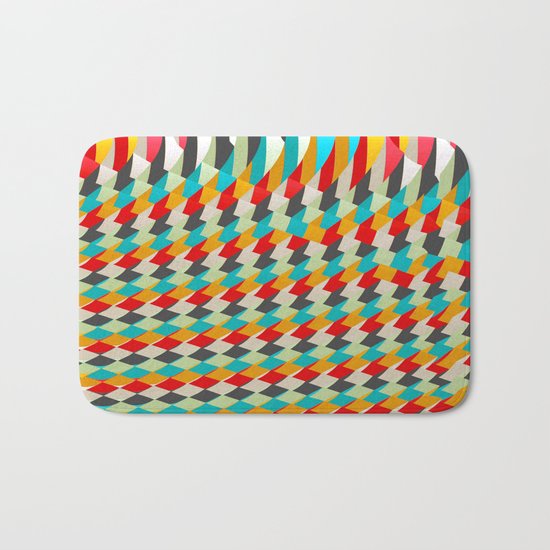 triangle color 4 Bath Mat