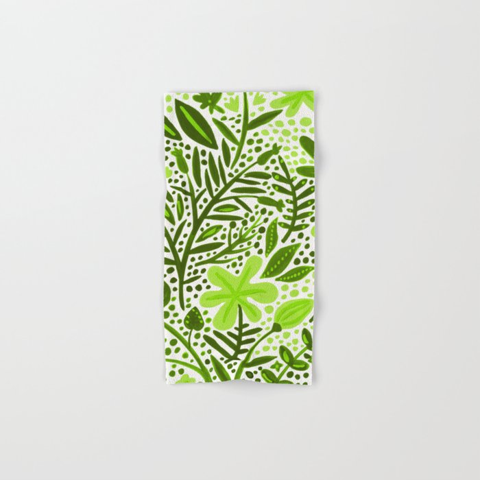 Garden Lime Green Palette Hand Bath Towel By Catcoq Society6 Garden Lime Green Palette Hand Bath Towel