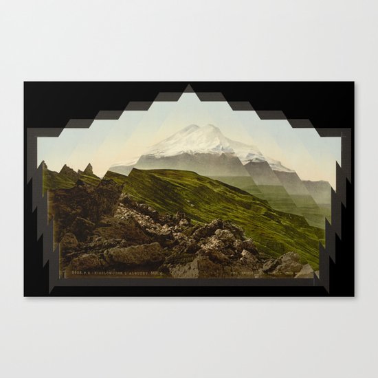Shattered mountain Canvas Print