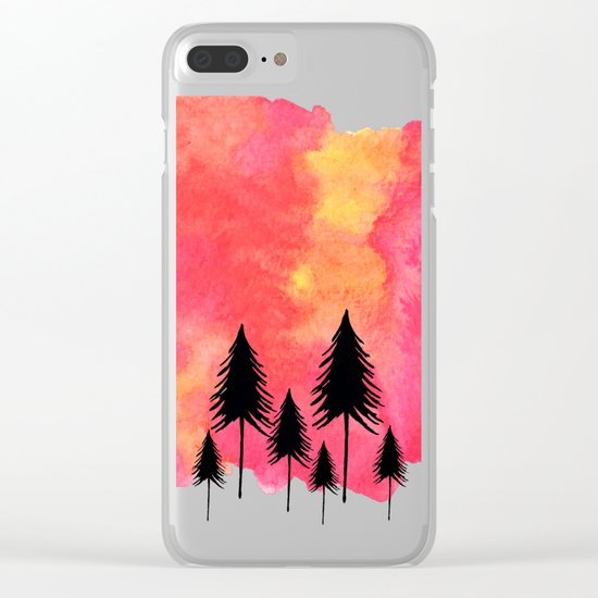 Forest Fire Clear iPhone Case