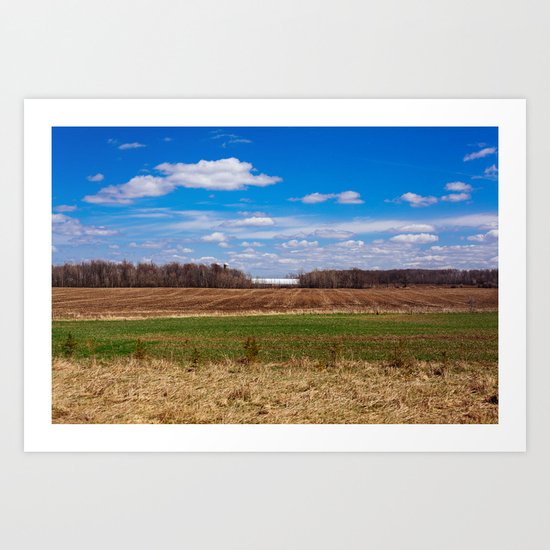 Spring Fields Art Print