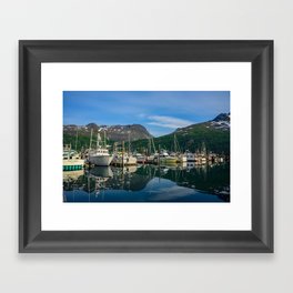 6814 Whittier Harbor, Alaska Framed Art Print