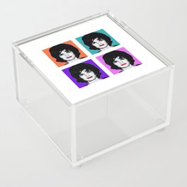 Jackie Kennedy portraits in modern pop-art style (1960s) Acrylic Box