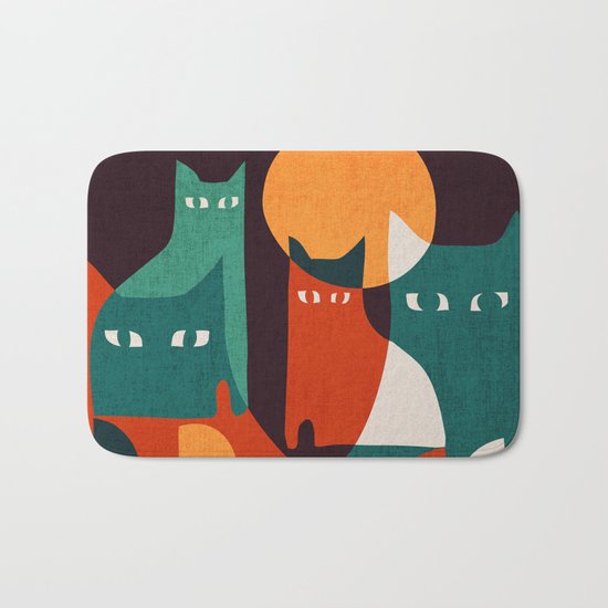 Cat Family Bath Mat