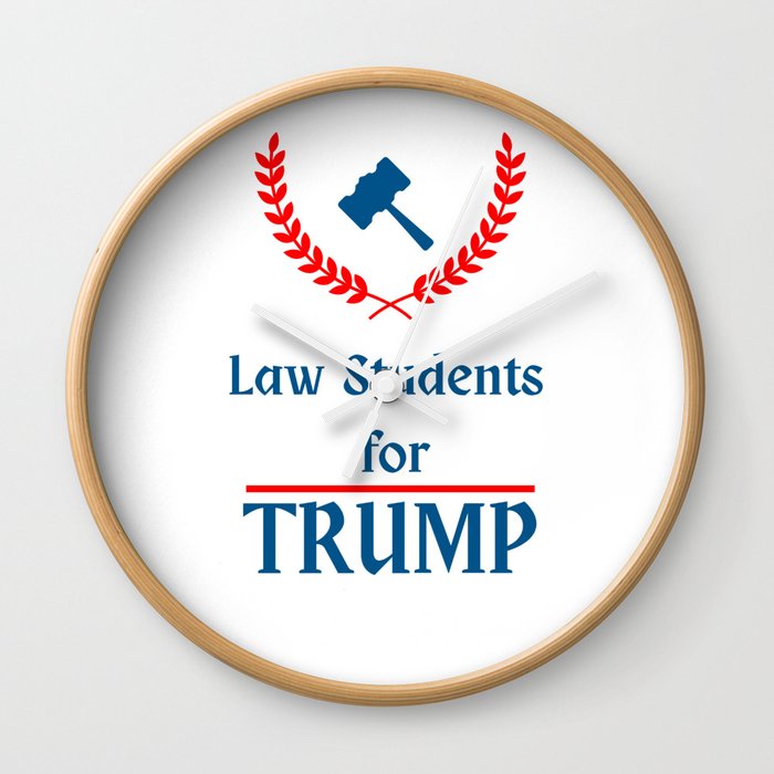 Law Students for Trump Wall Clock