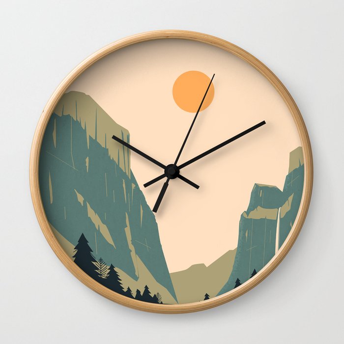 Yosemite Valley Wall Clock