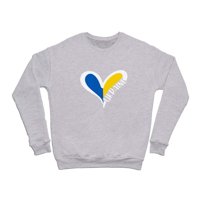 Love Ukraine Heart Crewneck Sweatshirt