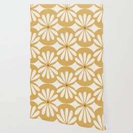 Solstice Boho Geometric Goldenrod Wallpaper