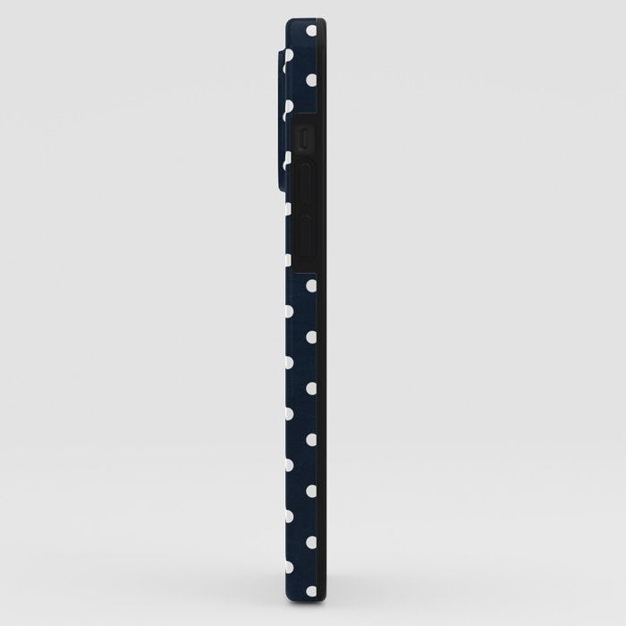 navy swiss dots