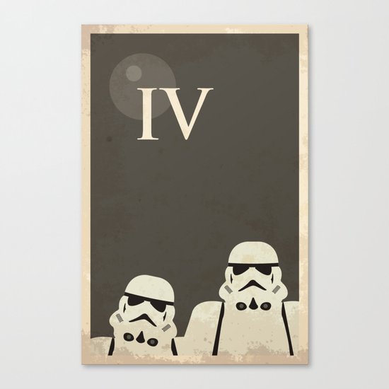 Star Wars Minimal Movie Poster Canvas Print