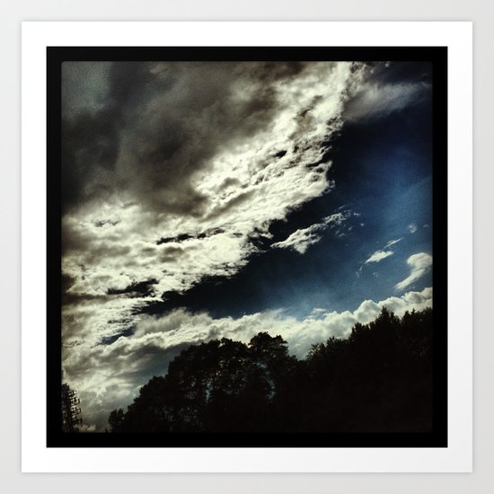 Dark Clouds Art Print