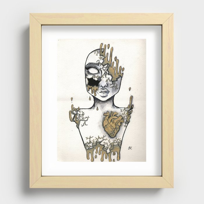 Not all that glitters is gold Recessed Framed Print