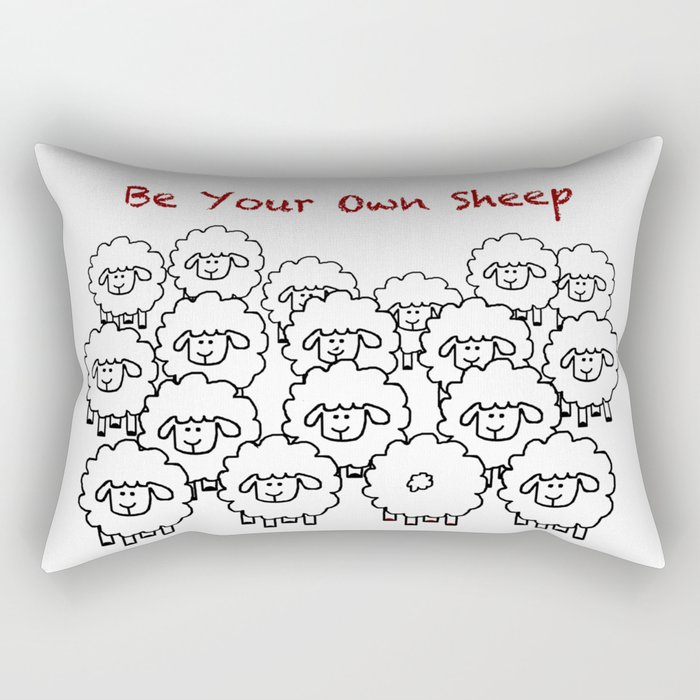 Be Your Own Sheep Rectangular Pillow