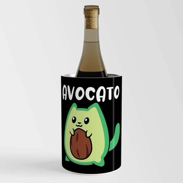 Avocato Funny Avocado Cat Wine Chiller
