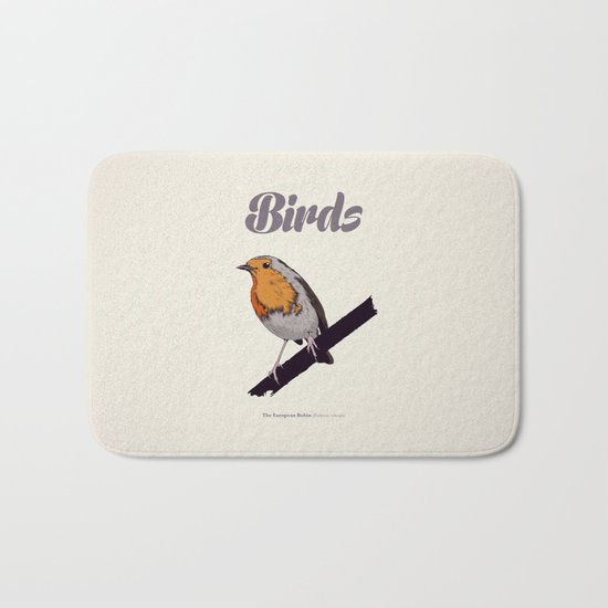 BIRDS 02 Bath Mat