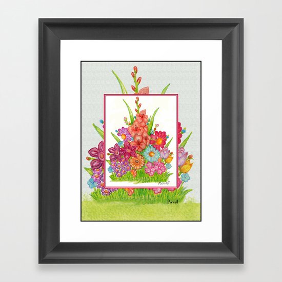 Daisy Garden Framed Art Print
