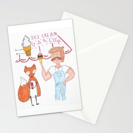 Ice Cream Parlor Stationery Cards