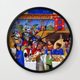 Tres Riches Heures du Duc de Berry Limbourg Brothers circa 1415.   Wall Clock