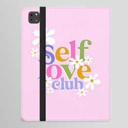 Self-Love Club with Daisies iPad Folio Case